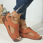 Damen offene Sandalen mit ergonomischer Sohlenkonstruktion und stylischem Schnitt R&B