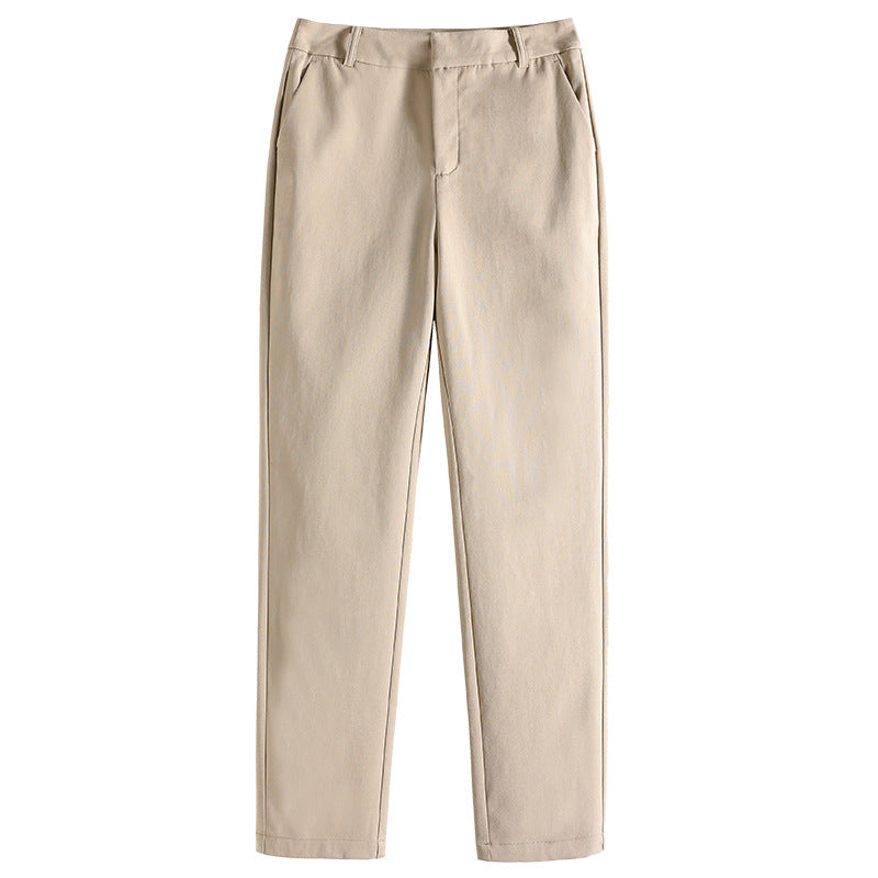 Damen Chino Stoffhose tailliert mit integrierten Taschen