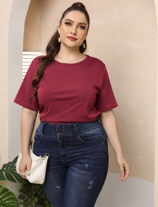 Damen modisches Basic T-Shirt R&B