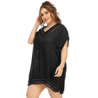 Damen eleganter häkeln Strandüberwurf R&B