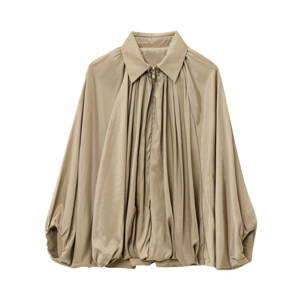 Damen elegante Bluse mit Plisseedetails R&B