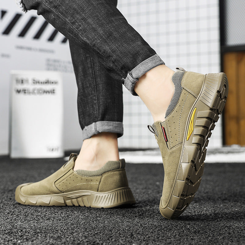 Damen Sportliche Slipper mit elastischen Einsätzen und rutschfester Sohle R&B