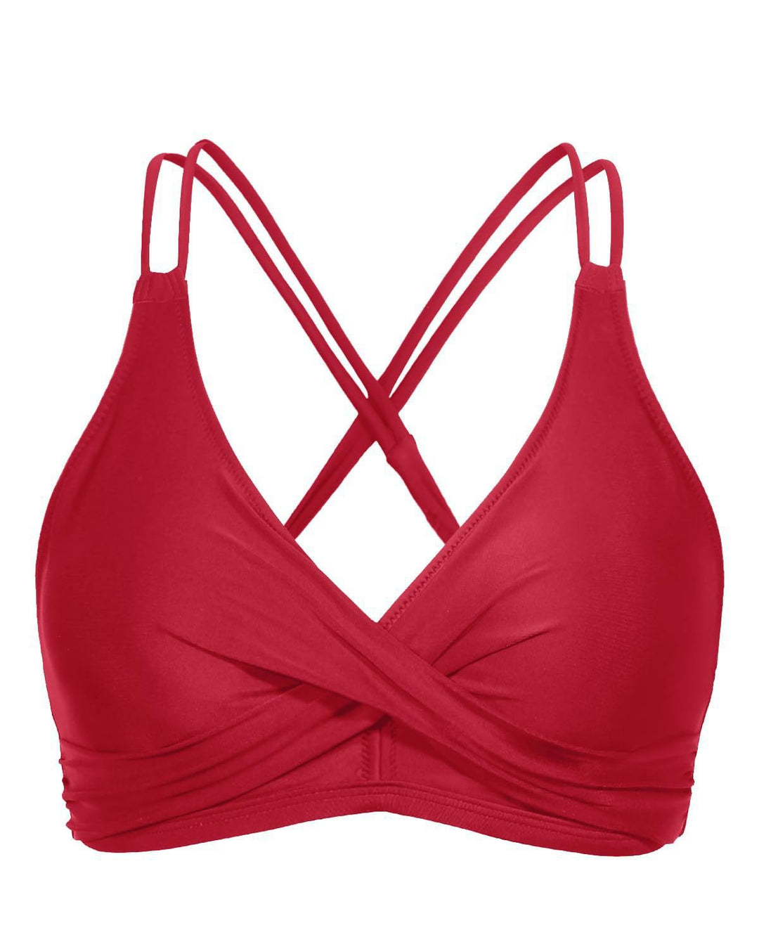 Damen Sportliches Bikinioberteil mit raffiniertem Wickeldesign R&B