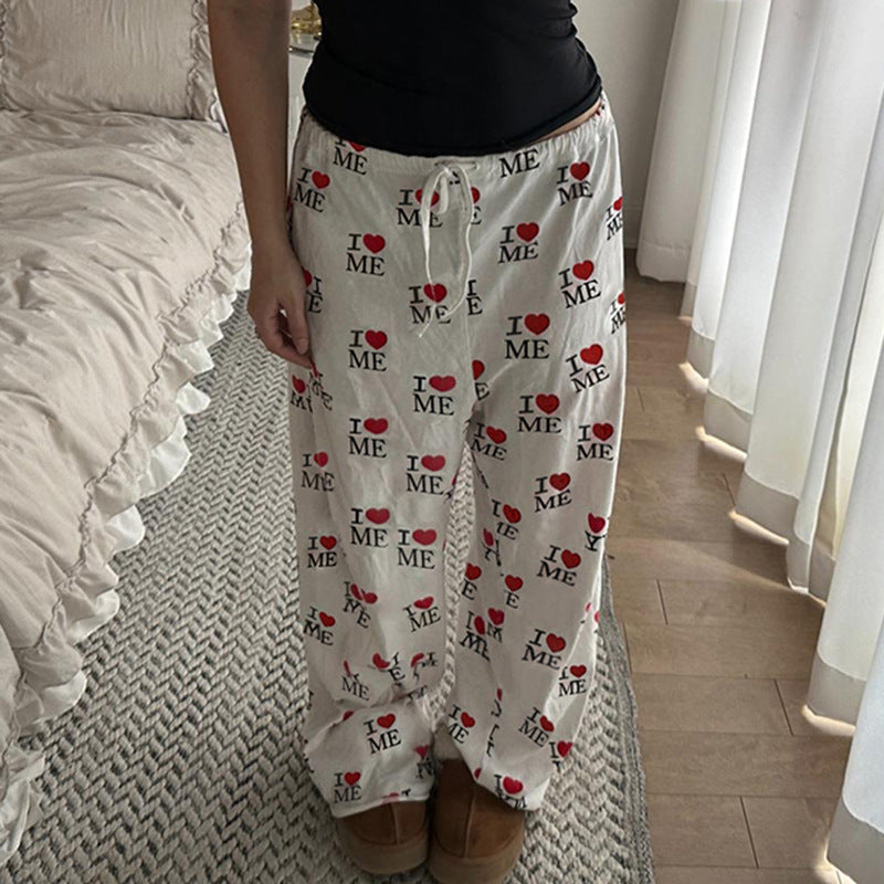 Damen Bequeme Lounge-Hosen mit einzigartigem Motiv R&B