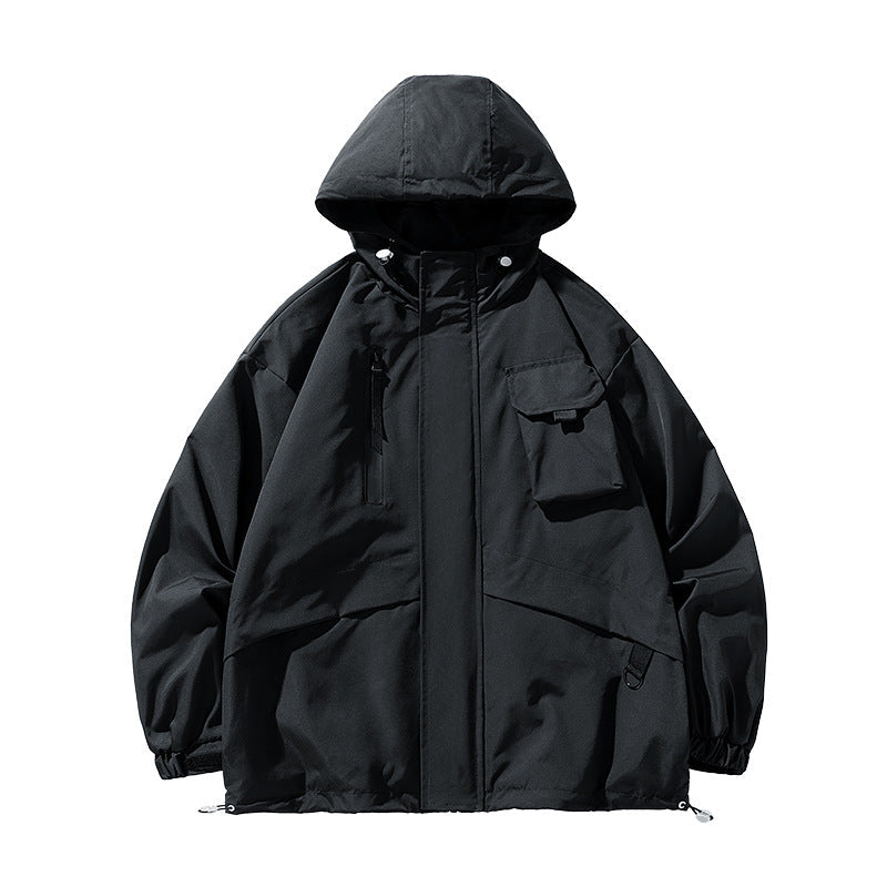 Herren Winddichtes Parka-Jacke