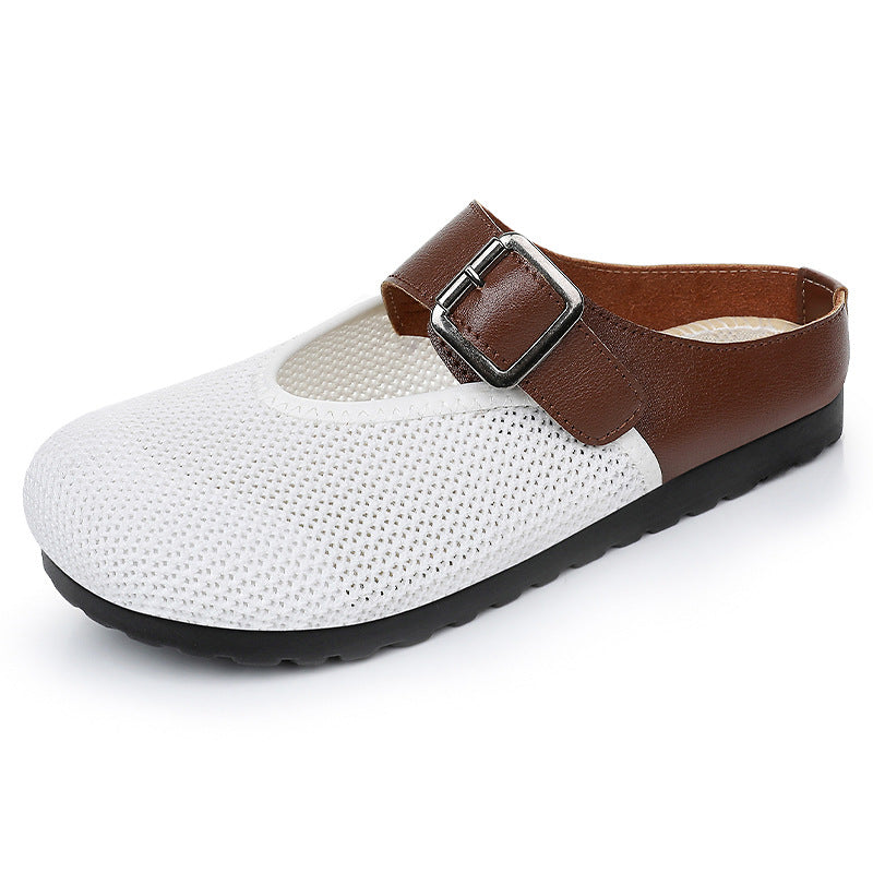 Damen Atmungsaktive Clogs mit modischem Riemen R&B