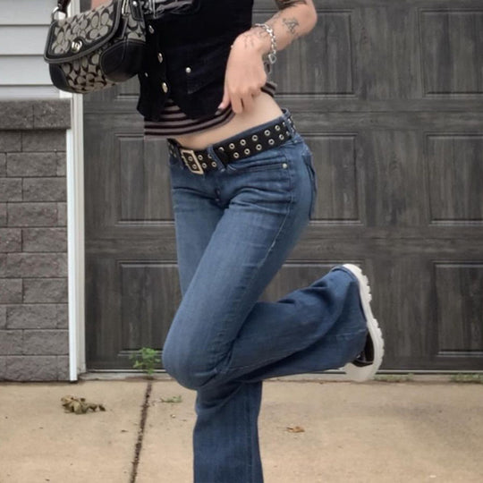 Damen Flared Jeans im Vintage-Stil R&B