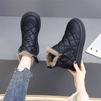 Damen gepolsterte Winterstiefel mit Fleecefutter R&B