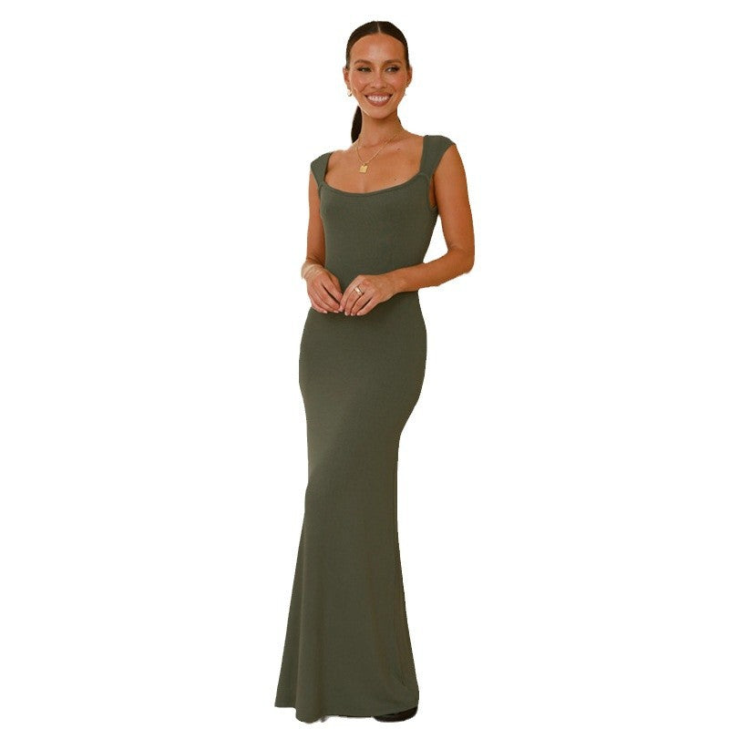 Damen Elegantes und anliegendes Maxikleid R&B