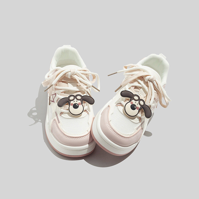 Damen Sneakers mit verspieltem Tiermotiv und innovativer Schnürung