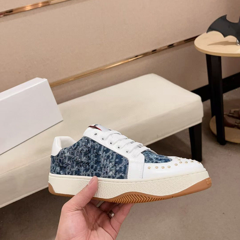 Damen Sneakers mit geometrischem Obermaterial und modischen Applikationen R&B
