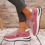 Damen Atmungsaktive Freizeitsneakers mit elastischem Riemendesign R&B