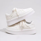 Damen Sportliche Sneakers mit dicker Laufsohle und atmungsaktiver Fütterung R&B