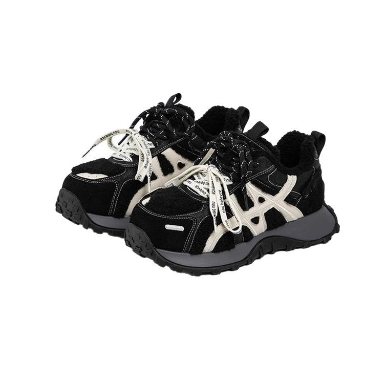 Damen modische Sneakers mit hochwertiger Fleece-Konstruktion und innovativem Sohlenprofil R&B
