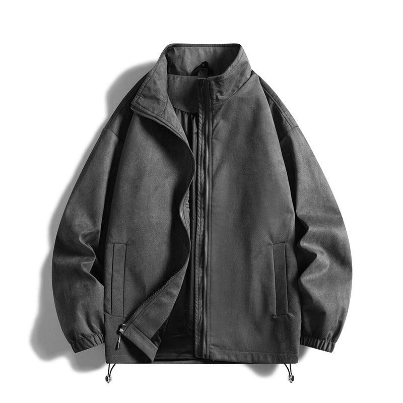 Herren Fleecejacke mit elastischen Bündchen und praktischen Taschen R&B