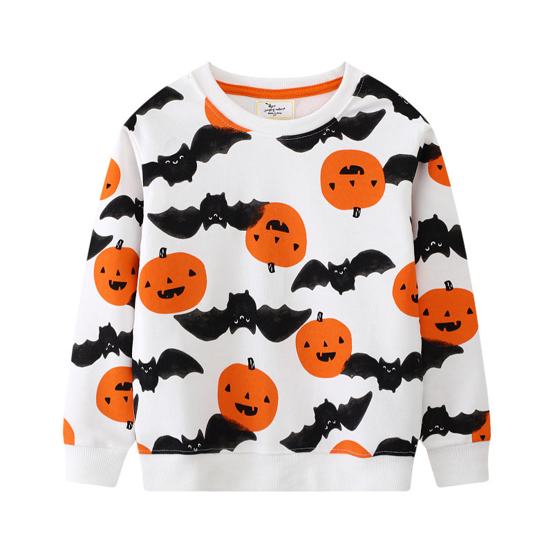 Mädchen Sweatshirt mit niedlichem Halloween-Motiv R&B