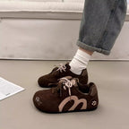 Damen Sportliche Sneakers mit kreativen Akzenten und weichem Obermaterial