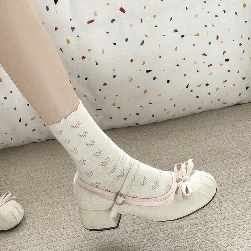 Damen Ballerinas mit zierlichem Riemchen und eleganter Schleifenapplikation R&B