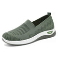 Damen Komfortable Slip-On Sneakers mit elastischem Obermaterial