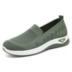 Damen Komfortable Slip-On Sneakers mit elastischem Obermaterial