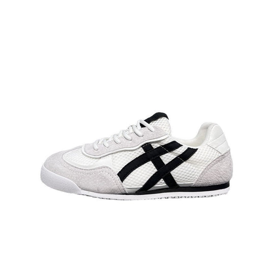 Damen modische und atmungsaktive Sneaker mit hochwertigem Wildleder und Mesh von R&B