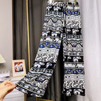 Damen Haremshose mit buntem Elefantenmuster