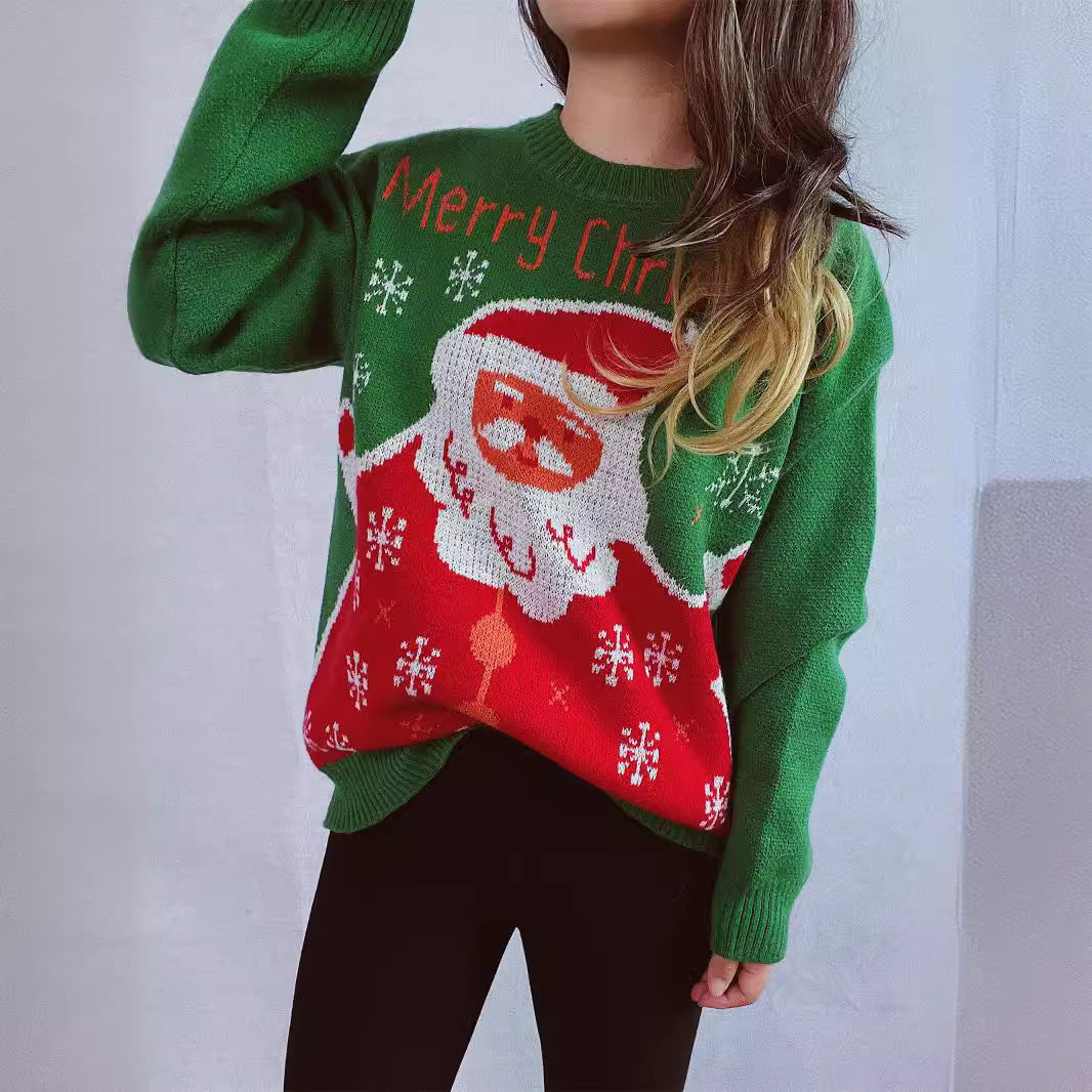 Damen Weihnachts-Pullover mit festlichem Design und hochwertigem Strick R&B
