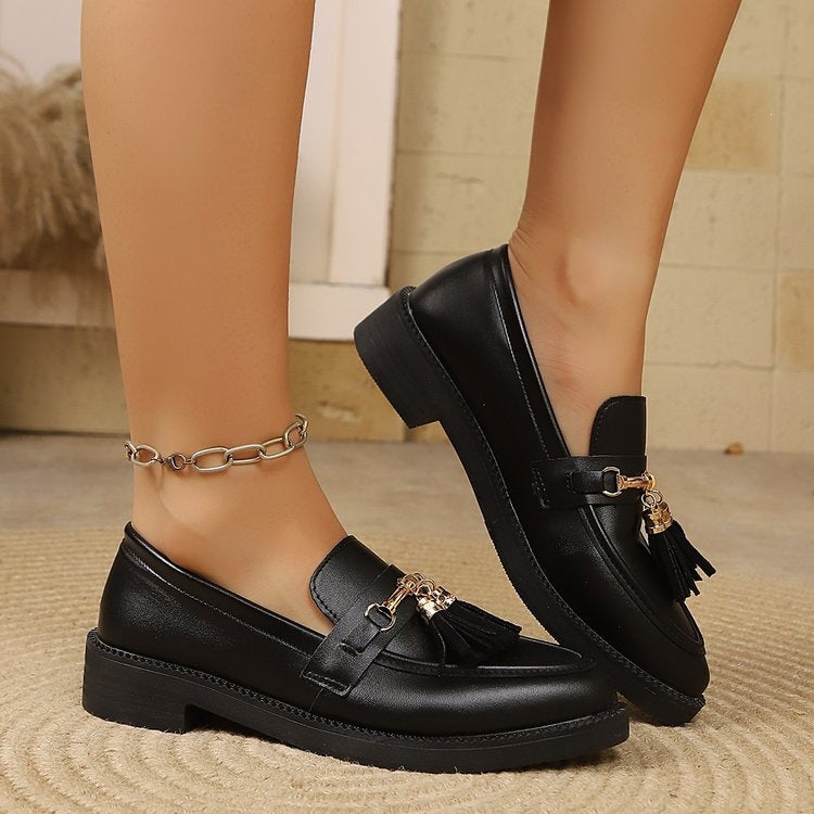 Damen Modische Loafers mit Quasten-Detail R&B
