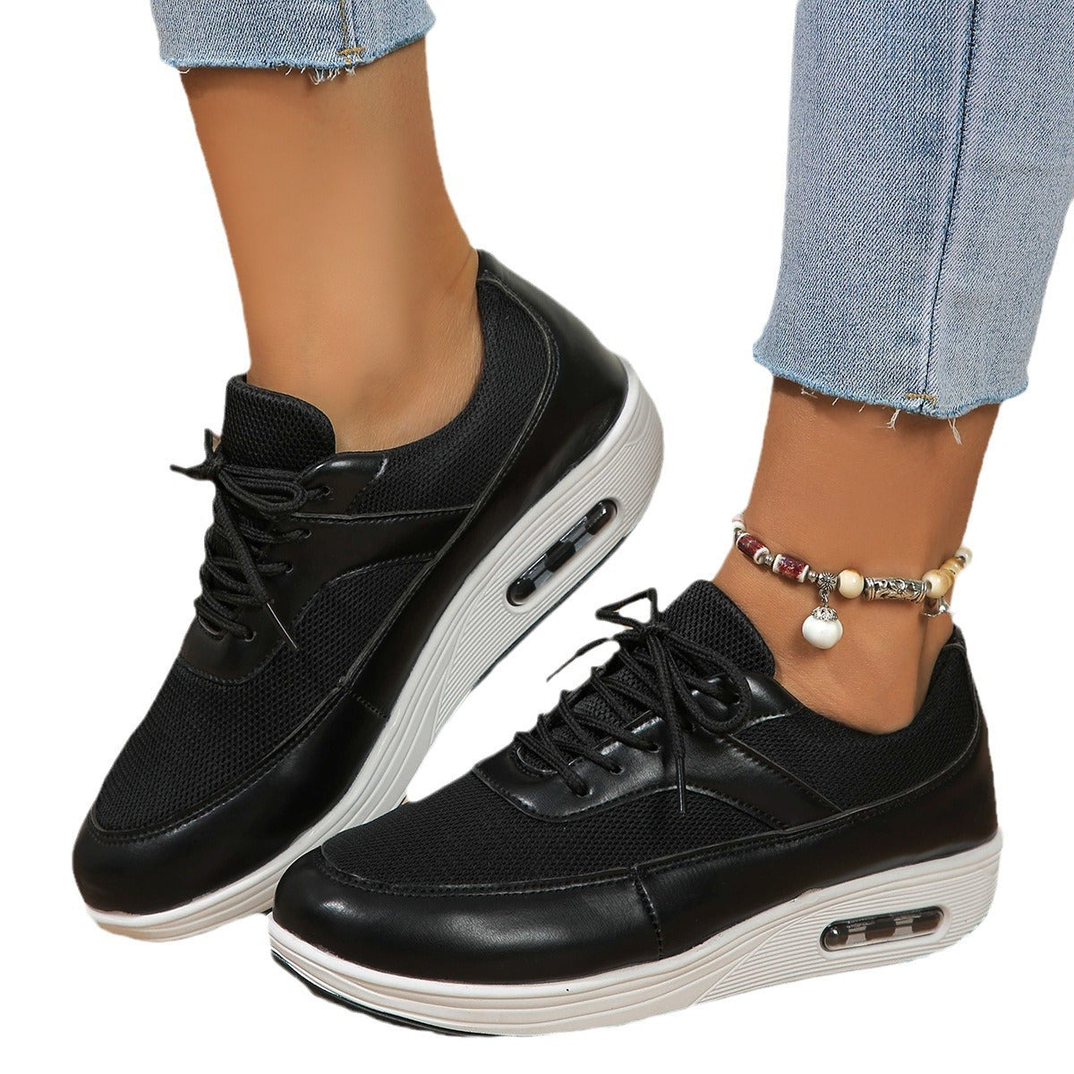 Damen Sportliche Air-Optimierte Sneakers mit atmungsaktivem Netzobermaterial R&B