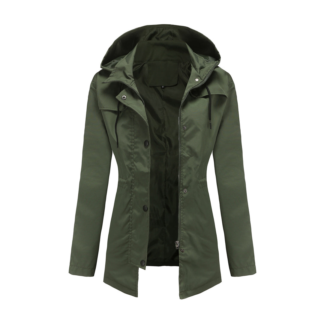 Damen wetterfeste Freizeitjacke mit verstellbarer Kapuze R&B