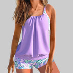 R&B | Damen Tankini Set mit Floralen Shorts und Angenehmen Trägern