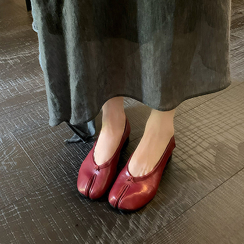Damen elegante Mokassins mit innovativem Zehendesign R&B