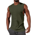 Herren nan athletisches Tanktop mit extra tiefem Armanschnitt und elastischem Baumwollmix R&B