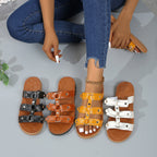 Damen Freizeitsandalen mit verstellbaren Trägern und rutschfester Sohle R&B