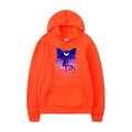 Damen Kapuzenpullover mit künstlerischem Katzenmotiv und bequemer Passform