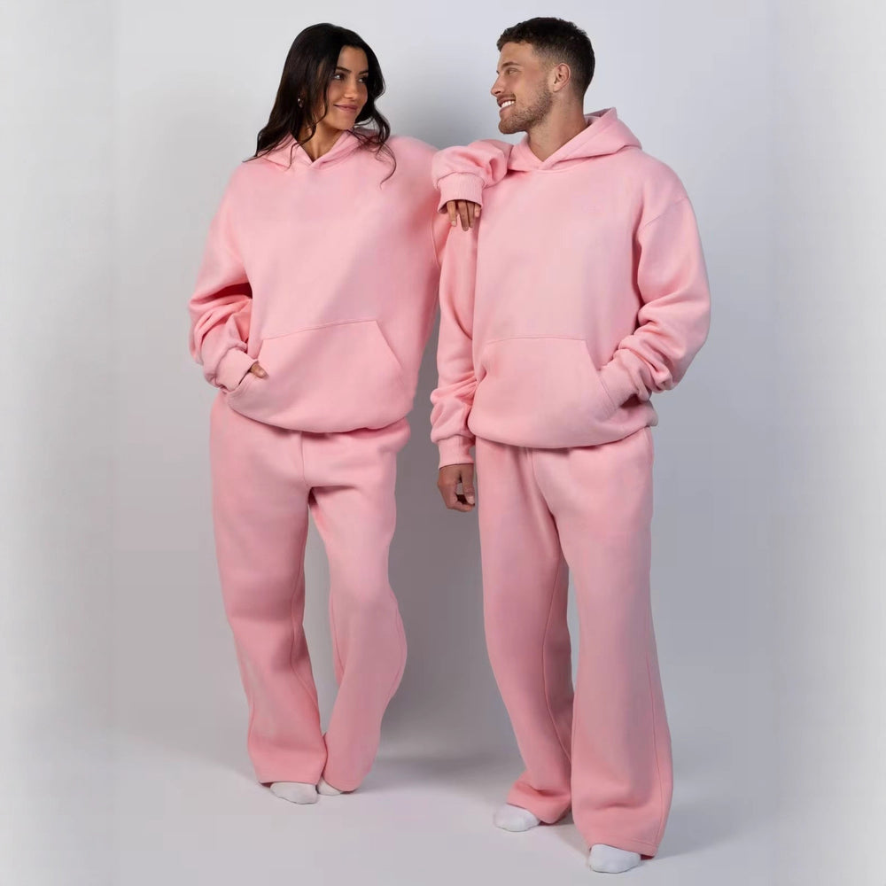 Damen lässiger Kapuzenpullover mit weitem Schnitt und Kängurutasche R&B