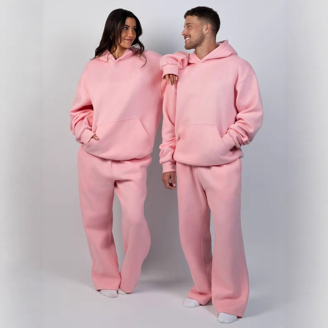 Damen lässiger Kapuzenpullover mit weitem Schnitt und Kängurutasche R&B