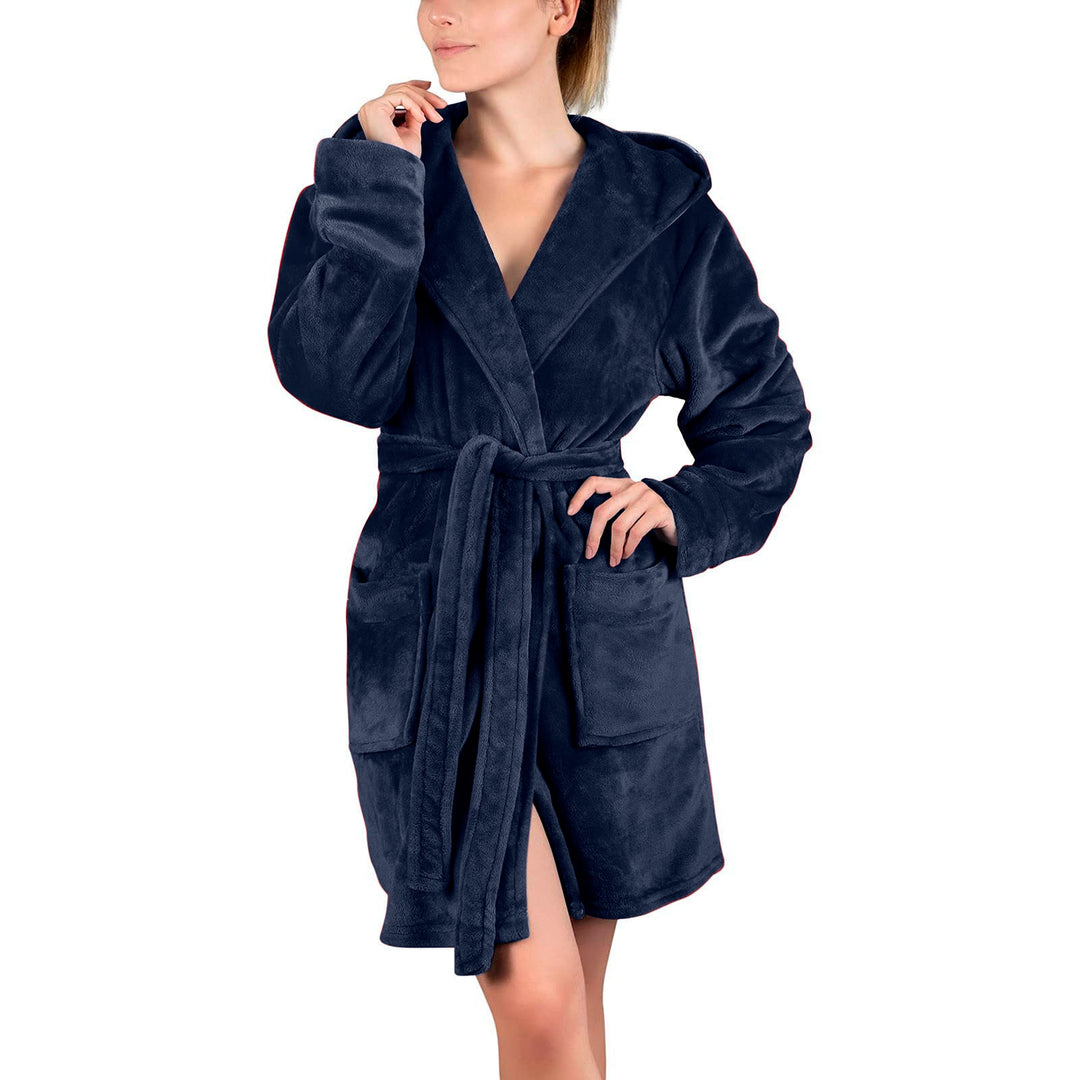 Damen Bademantel aus weichem Mikrofaserstoff R&B