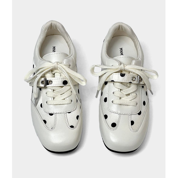 Damen sportliche Sneakers mit modischem Punktedesign R&B