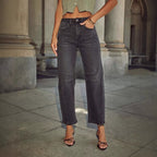 Damen Hochbundige Jeans R&B