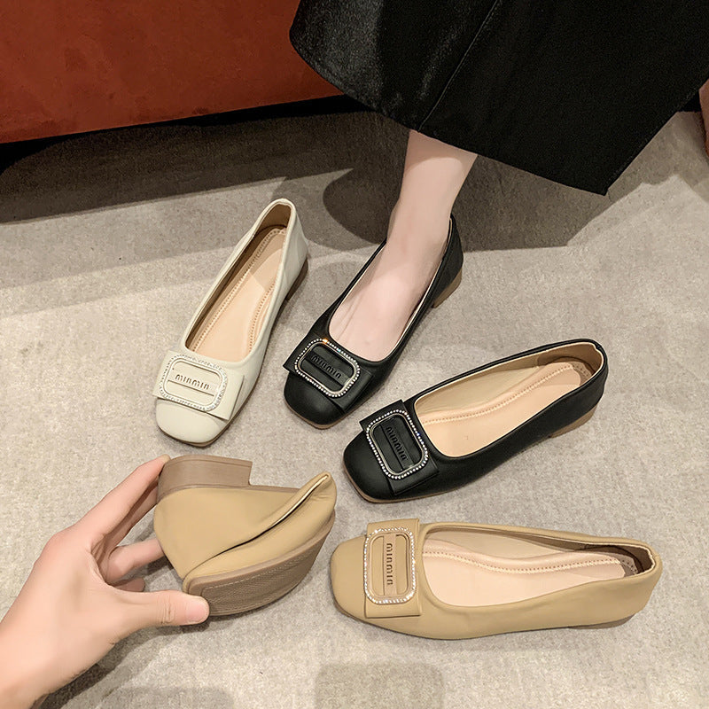 Damen Ballerinas mit elegantem Riemchen und komfortablem Fußbett R&B