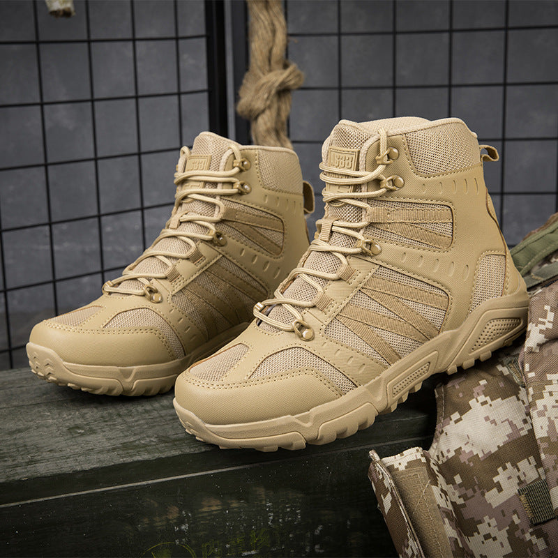 Herren taktische Wanderschuhe mit verstärktem Knöchelschutz und rutschfester Sohle R&B