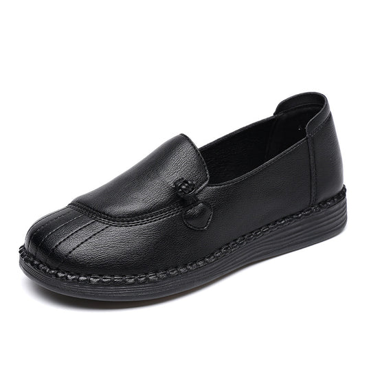 Damen Bequeme Mokassins mit elegantem Riemen und flexibler Sohle R&B