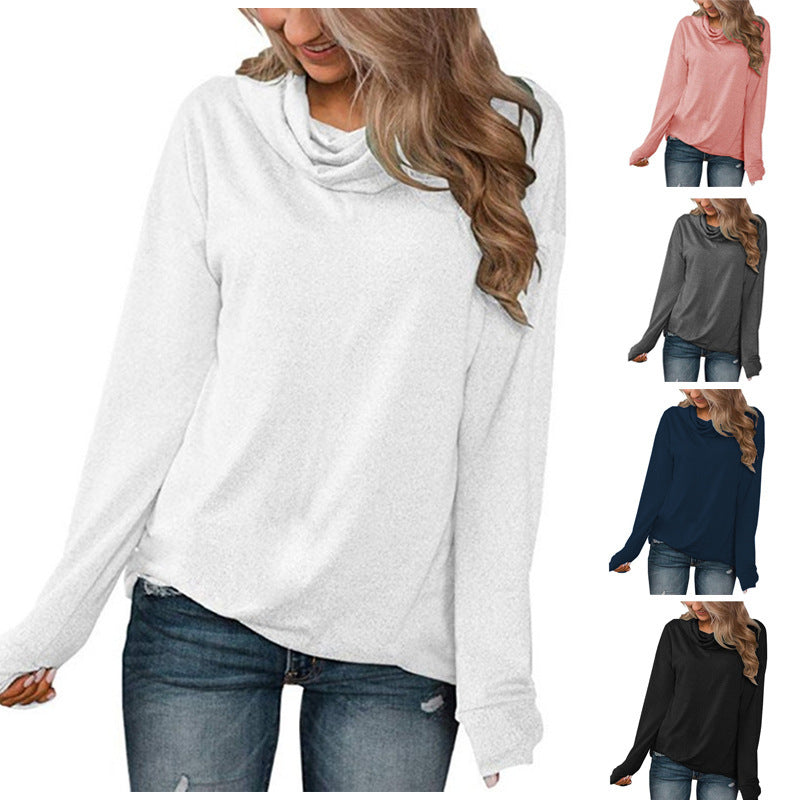 Damen Legerer Rollkragenpullover mit weichem Material R&B
