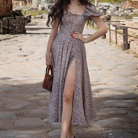 Damen Blumenkleid R&B