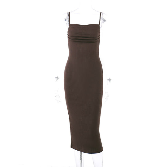 Damen Figurschmeichelndes Midi-Kleid mit dezentem Raffungseffekt R&B