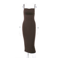 Damen Figurschmeichelndes Midi-Kleid mit dezentem Raffungseffekt R&B