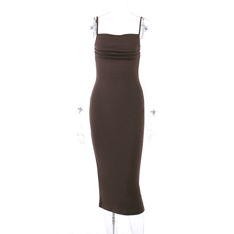 Damen Figurschmeichelndes Midi-Kleid mit dezentem Raffungseffekt R&B