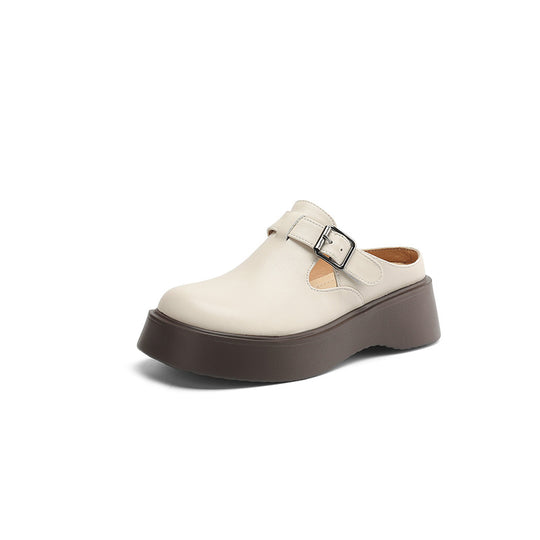 Damen Komfortable Clogs mit modischer Schnallenverzierung und rutschfester Sohle R&B