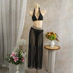 Damen Transparente Strandbekleidung R&B